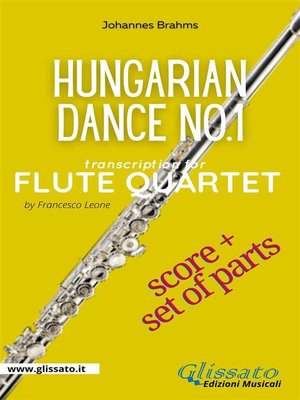 cover image of Hungarian Dance no.1--Flute Quartet (Score & Parts)
